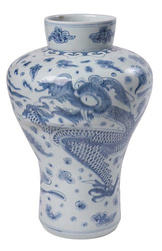 KOREAN BUNWON PORCELAIN BLUE AND