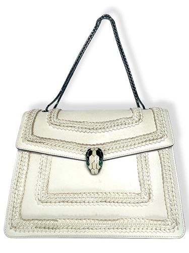 BVLGARI SERPENTI LEATHER HANDBAGCrafted