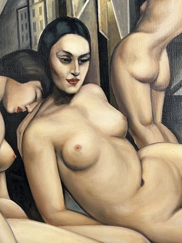 TAMARA DE LEMPICKA, "NUDE" OIL