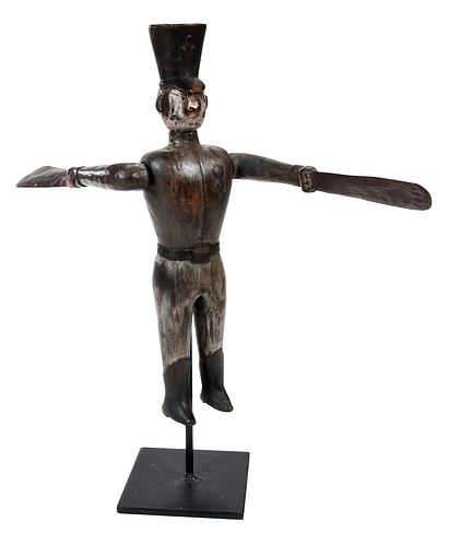 FOLK ART CARVED AND PAINTED SOLDIER 372767