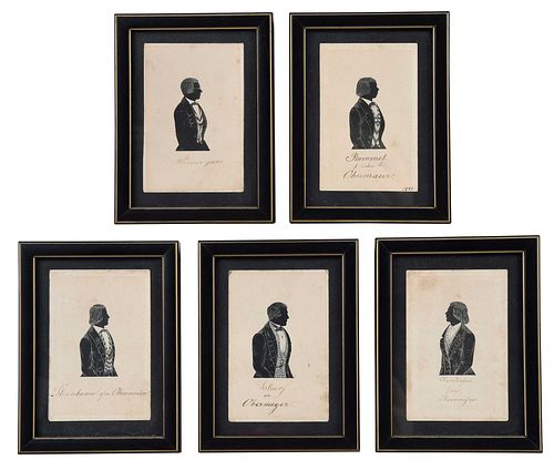 CONTINENTAL SCHOOL SILHOUETTE PORTRAITS(19th