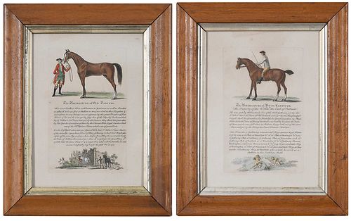 PAIR OF FRAMED EQUESTRIAN PRINTS British  372780