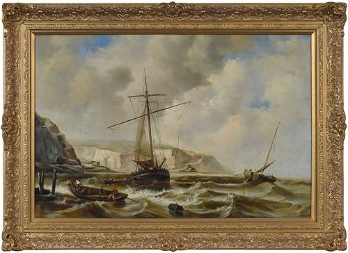 DECORATIVE BRITISH MARITIME PAINTING(20th