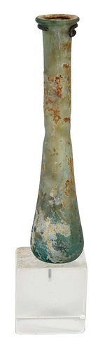 ROMAN GLASS BOTTLE WITH STANDpossibly 3727d5