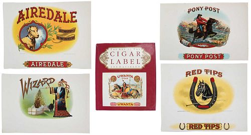 COLLECTION OF CIGAR LABELS AND 3727ce