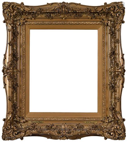 19TH CENTURY FRAMEgilt wood and 3727e3