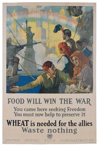 WWI POSTER CHARLES EDWARD CHAMBERS American  3727f5