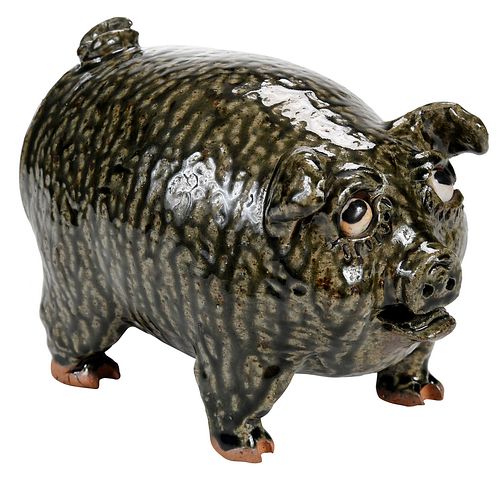 BILLIE AND CLEATER MEADERS PIG BANK(White