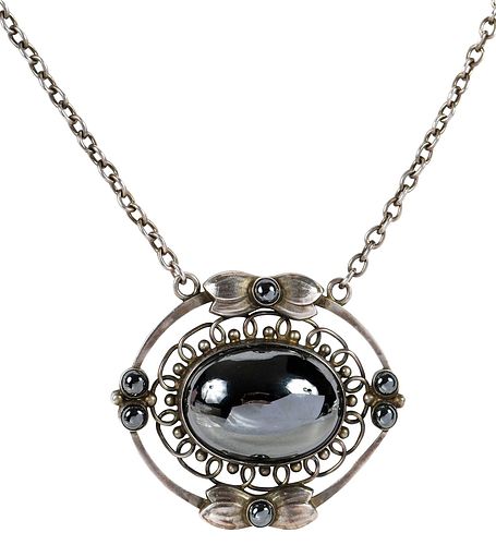 GEORG JENSEN NECKLACE WITH HEMATITE