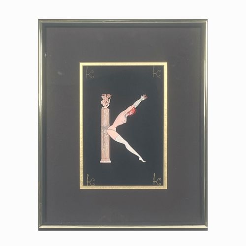 ERTE "LETTER K" ALPHABET SUITE