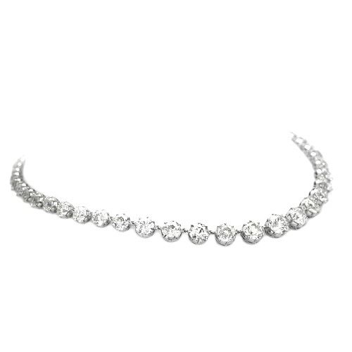 OLD EUROPEAN CUT DIAMOND NECKLACEOld 372a0b