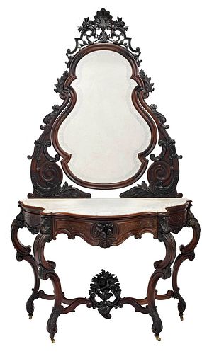 AMERICAN ROCOCO REVIVAL CARVED 372a2a