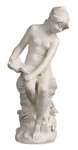 AUGUSTE MOREAU MARBLE SCULPTURE French  372a73