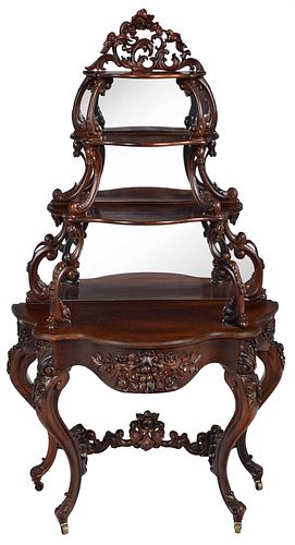 AMERICAN ROCOCO REVIVAL CARVED 372a6f