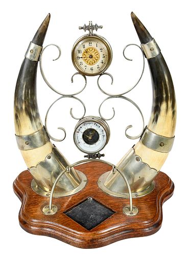 HORN MOUNTED DESK COMPENDIUM, BRITISH