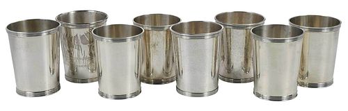 EIGHT STERLING MINT JULEPSAmerican,