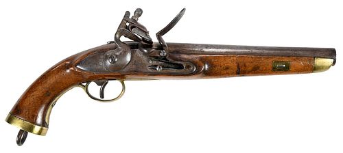 BELGIAN NAVAL FLINTLOCK PISTOLcirca 372b85