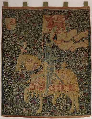 KNIGHT AT MONACUTE TAPESTRY, SERIGRAPH