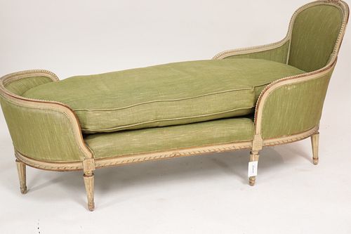 LOUIS XVI STYLE PARCEL GILT CHAISE 372bf7