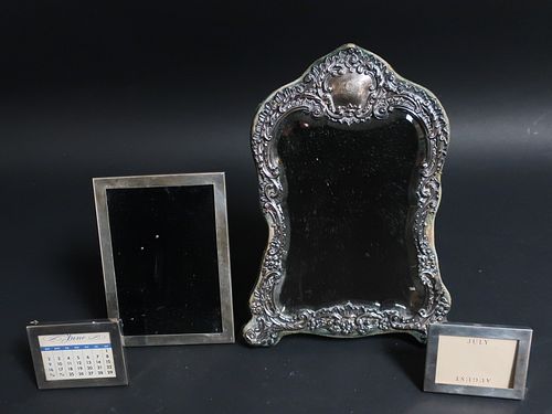 4 STERLING SILVER FRAMED ARTICLES  372c18