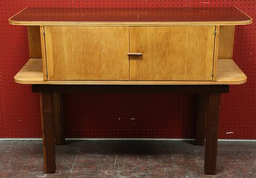 ART DECO MAHOGANY AND OAK SERVERArt