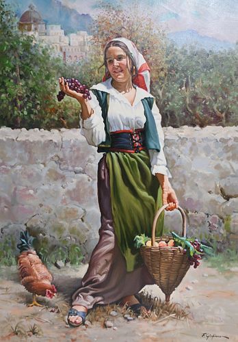 F A GIUGLIANO GIRL WITH FRUIT 372c71