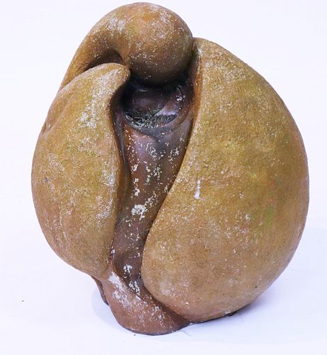 ABSTRACT FIGURAL CAST SCULPTURE 372cdc