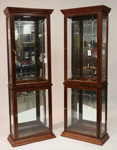 PAIR OF GEORGIAN STYLE FAUX BURL