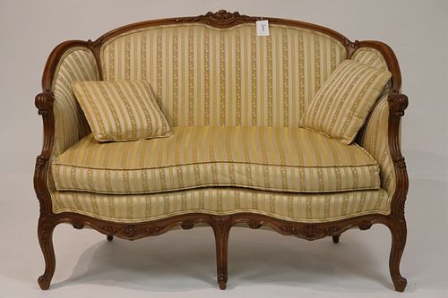 LOUIS XV STYLE BEECHWOOD CANAPE SARO585 MS Dimensions  372d49