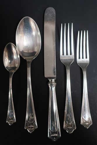 WHITING STERLING SILVER SERVICE;