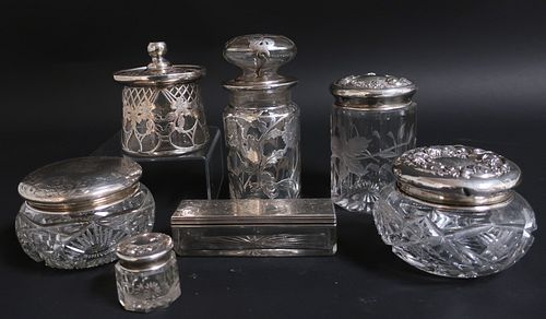 7 VICTORIAN & ART NOUVEAU SILVER