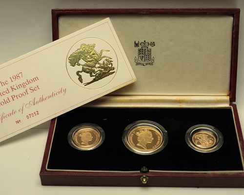 1987 UNITED KINGDOM GOLD PROOF 372dad