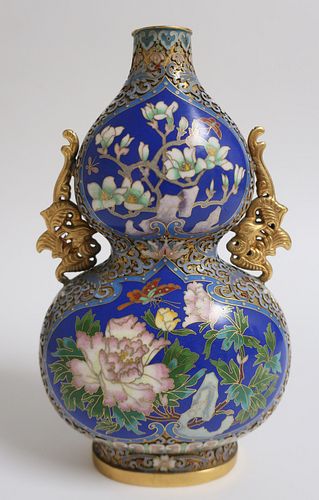 CHINESE CLOISONN DOUBLE GOURD 372ddd