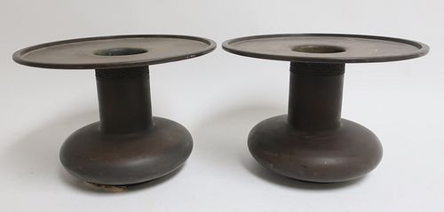 PAIR CHINESE BRONZE VESSELSMatching