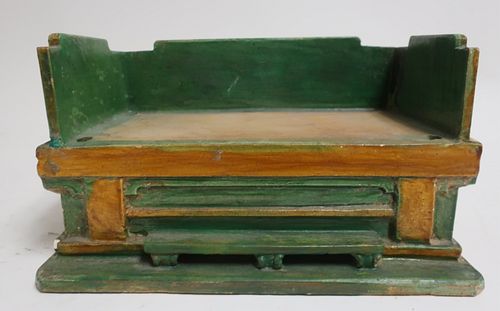 MING GLAZED BED TOMB MODEL AND 372e21