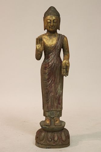 STANDING STONE BUDDHAStone Buddha