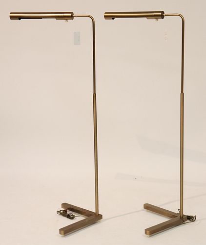 PAIR OF CASELLA BRUSHED BRASS FLOOR 372e6c