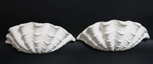 PAIR SERGE ROCHE STYLE PLASTER