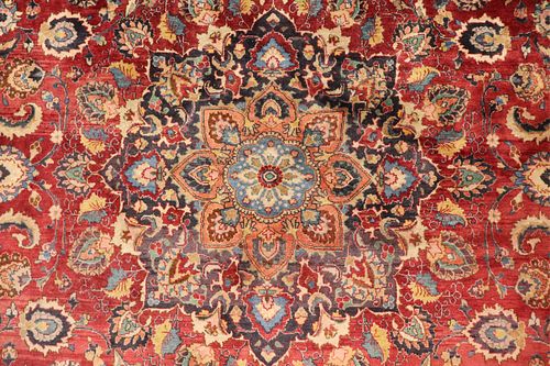 KASVIN CARPET, WINE RED GROUND,