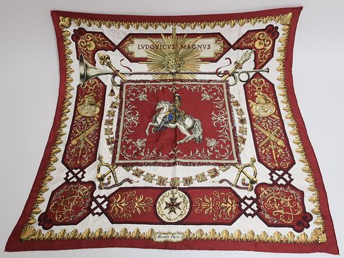 HERMES SILK SCARF LVDOVICVS MAGNVSLouis 372f22