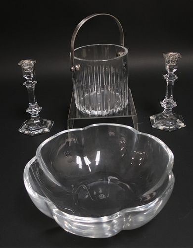 4 BACCARAT CLEAR GLASS ITEMS4 Baccarat