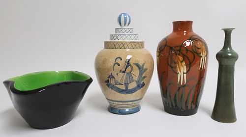 3 FRENCH & CONTINENTAL ART POTTERY