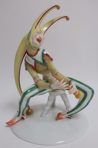 MAURITIUS PFEIFFER, PORCELAIN HARLEQUIN,