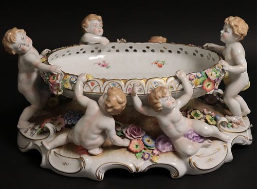 SCHIERHOLTZ FIGURAL PORCELAIN CENTERPIECESchierholtz 372feb