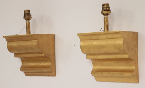 ART DECO STYLE GILT BRONZE BRACKET