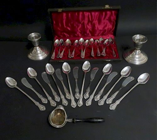 STERLING SILVER FLATWARE AND SILVERPLATE