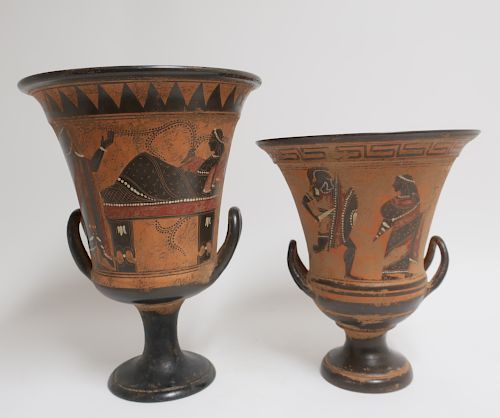 2 ETRUSCAN STYLE POTTERY KRATERSReproductions  373022
