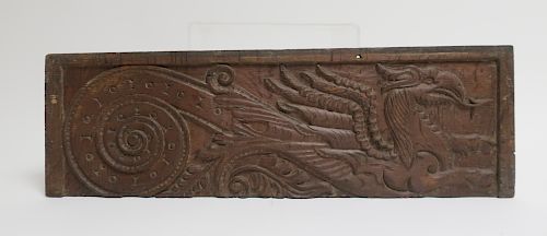 ENGLISH CARVED OAK FRIEZE OF A 373046