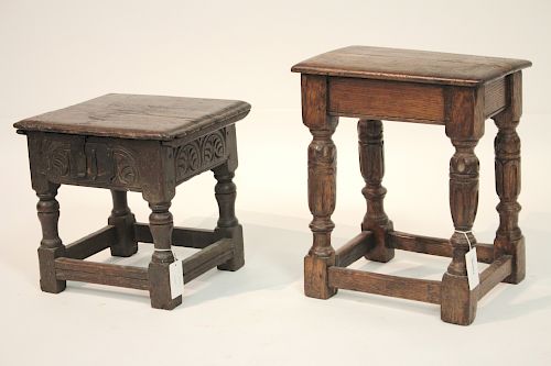 TWO BENCHES ENGLISH JACOBEAN 373078