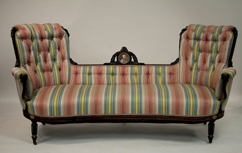 RENAISSANCE REVIVAL SETTEE, C 1880Portrait